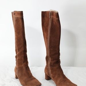 Boden Brown Suede Tall Knee-High Boots